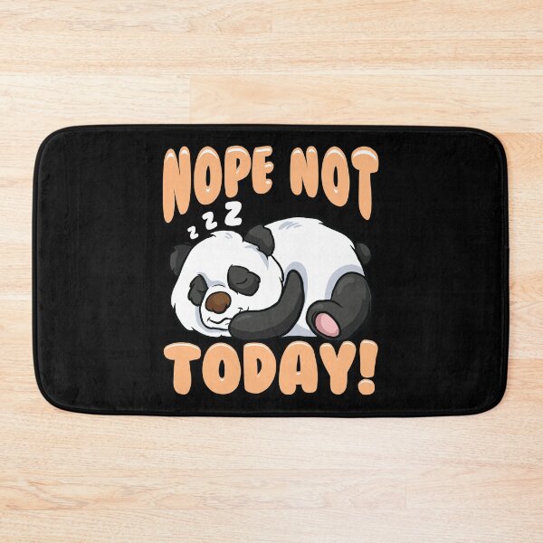 Item preview, Cute & Funny Nope Not Today Panda Sleeping designed and sold by perfectpresents.