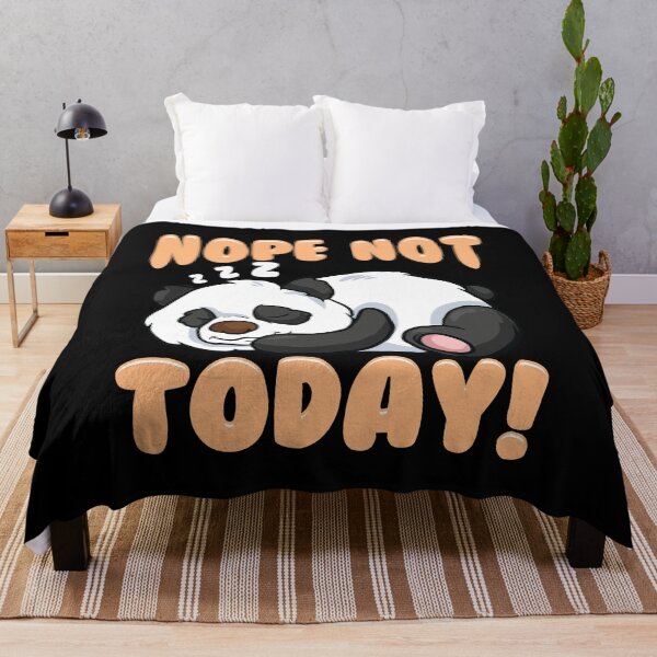 Item preview, Cute & Funny Nope Not Today Panda Sleeping designed and sold by perfectpresents.