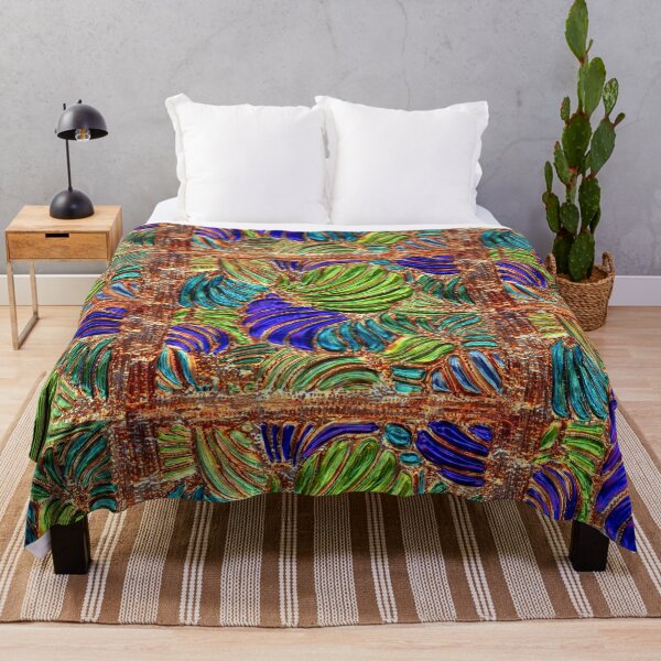 Item preview, Abstract Sea Fronds on Embossed Aluminum designed and sold by Marcella Chapman.