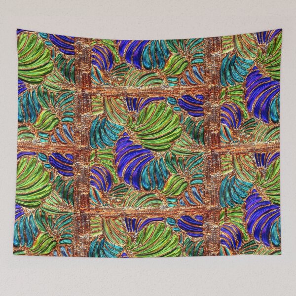 Item preview, Abstract Sea Fronds on Embossed Aluminum designed and sold by Marcella Chapman.