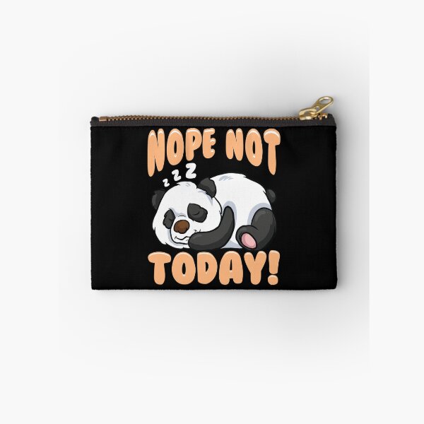 Item preview, Cute & Funny Nope Not Today Panda Sleeping designed and sold by perfectpresents.