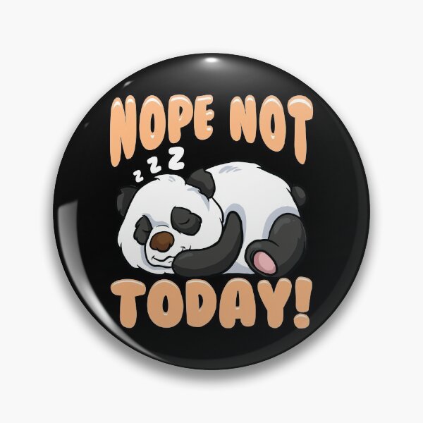 Item preview, Cute & Funny Nope Not Today Panda Sleeping designed and sold by perfectpresents.