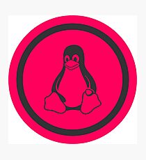 Tux Red Linux Photographic Print