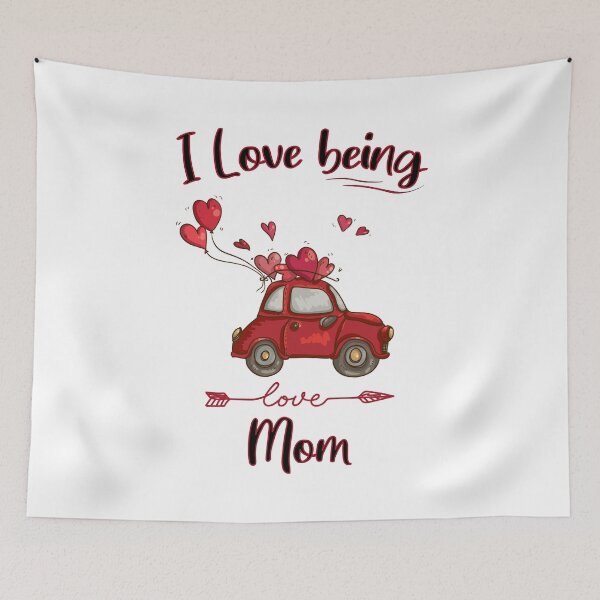 Item preview, I Love Being Mom - Valentine's Day designed and sold by yeknow.