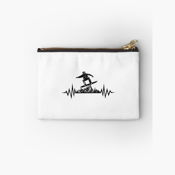 Item preview, Funny Snowboard Heartbeat Mountain Snowboarding designed and sold by perfectpresents.