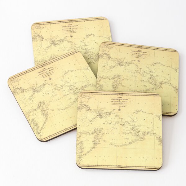 Item preview, Northern Pacific Ocean Map (1844) designed and sold by allhistory.