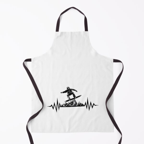 Item preview, Funny Snowboard Heartbeat Mountain Snowboarding designed and sold by perfectpresents.