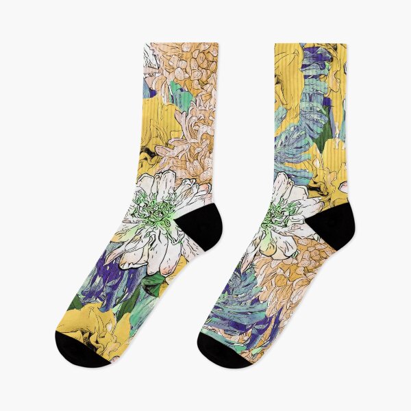 Aperçu de l'œuvre Illustration Girly Floral vert jaune créée et vendue par NdesignTrend.