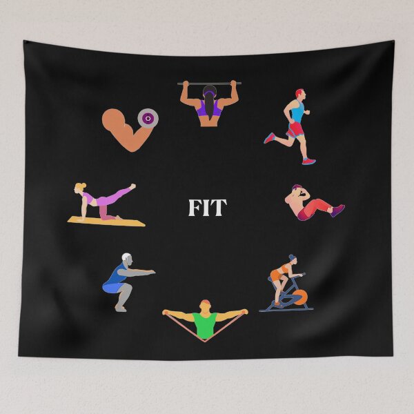 Item preview, Fitness shirt showing why I am fit designed and sold by janraydesigns.