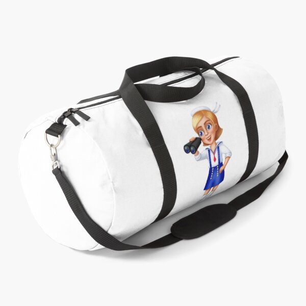 Item preview, cheerful sailor girl with binoculars in her hands designed and sold by nataliavavilina.