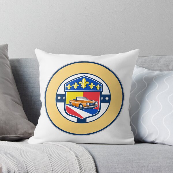 Item preview, Vintage Cabriolet Fleur-de-Lis Crest Circle Retro designed and sold by patrimonio.
