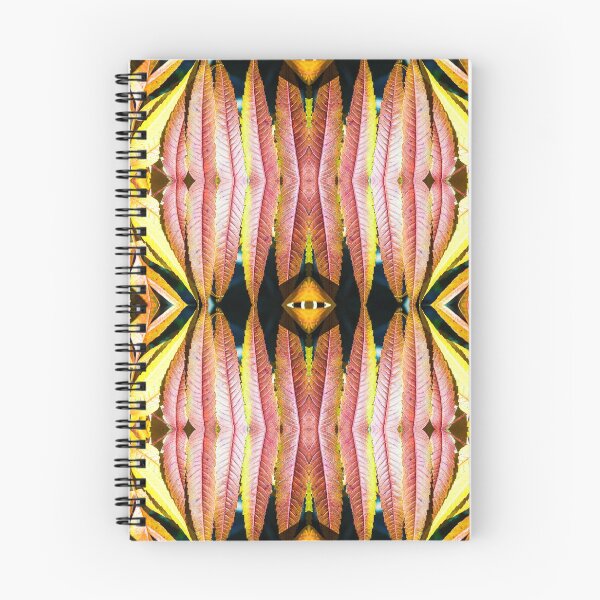 Item preview, Fresh orange sumac leaves pattern symmetrical kaleidoscope designed and sold by Grégory DUBUS.