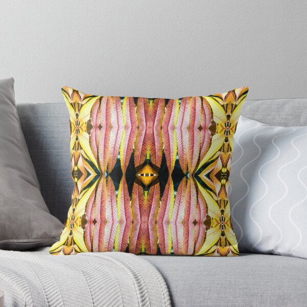 Item preview, Fresh orange sumac leaves pattern symmetrical kaleidoscope designed and sold by Grégory DUBUS.
