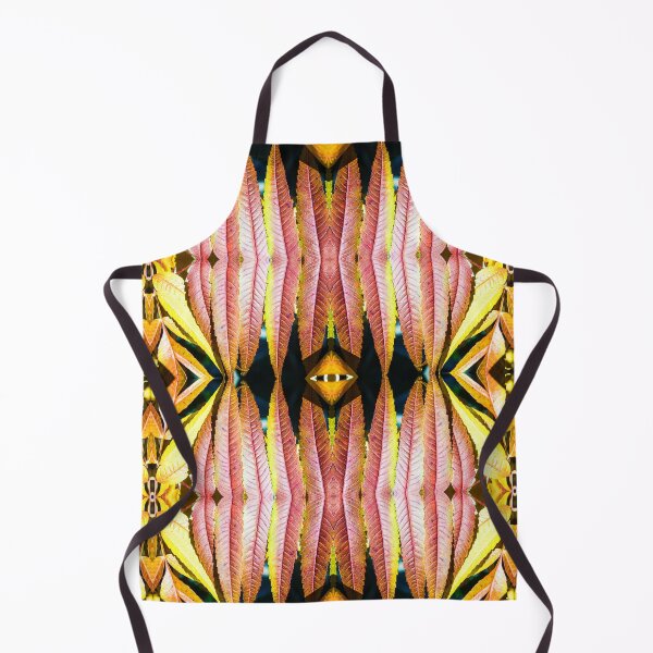 Item preview, Fresh orange sumac leaves pattern symmetrical kaleidoscope designed and sold by Grégory DUBUS.