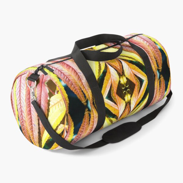 Item preview, Fresh orange sumac leaves pattern symmetrical kaleidoscope designed and sold by Grégory DUBUS.