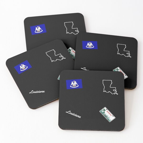 Item preview, Louisiana Pattern ( Flag - License Plate - Outline ) designed and sold by Dude  Stuff.