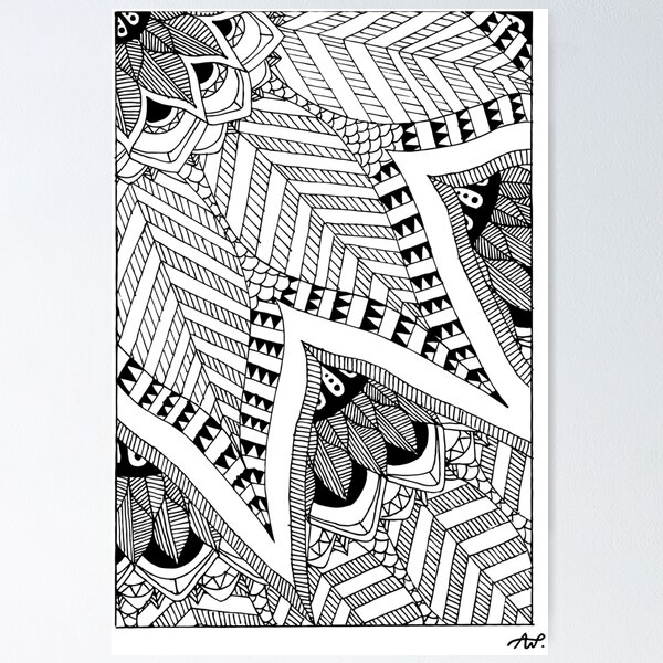 Item preview, Zentangle Ade designed and sold by sillydavril.