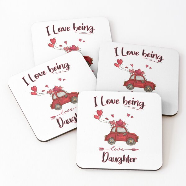 Item preview, I Love Being Daughter - Valentine's Day designed and sold by yeknow.