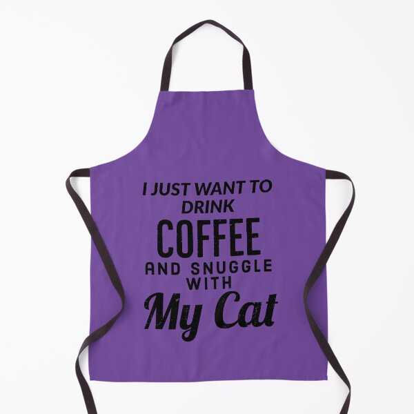 Artikelvorschau, Ich möchte nur Kaffee trinken und mich mit meiner Katze kuscheln entworfen und verkauft von Brat-Cat-Shirts.