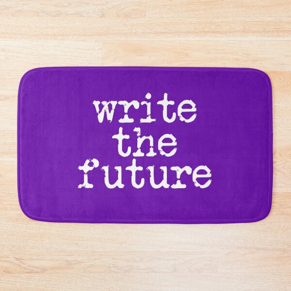 Item preview, write the future in white on purple designed and sold by TeaRoseWriter.
