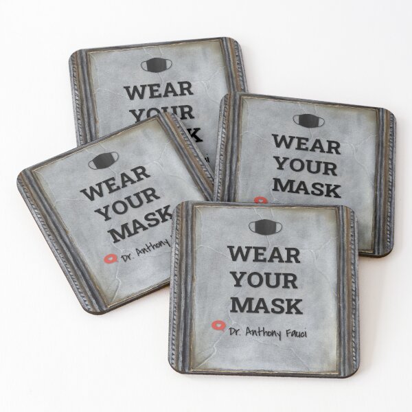 Item preview, WEAR YOUR MASK, Top 2020 Quote, Fauci, Caution, Healthy, Masks, Quarantine, Safety First designed and sold by artenvironments.