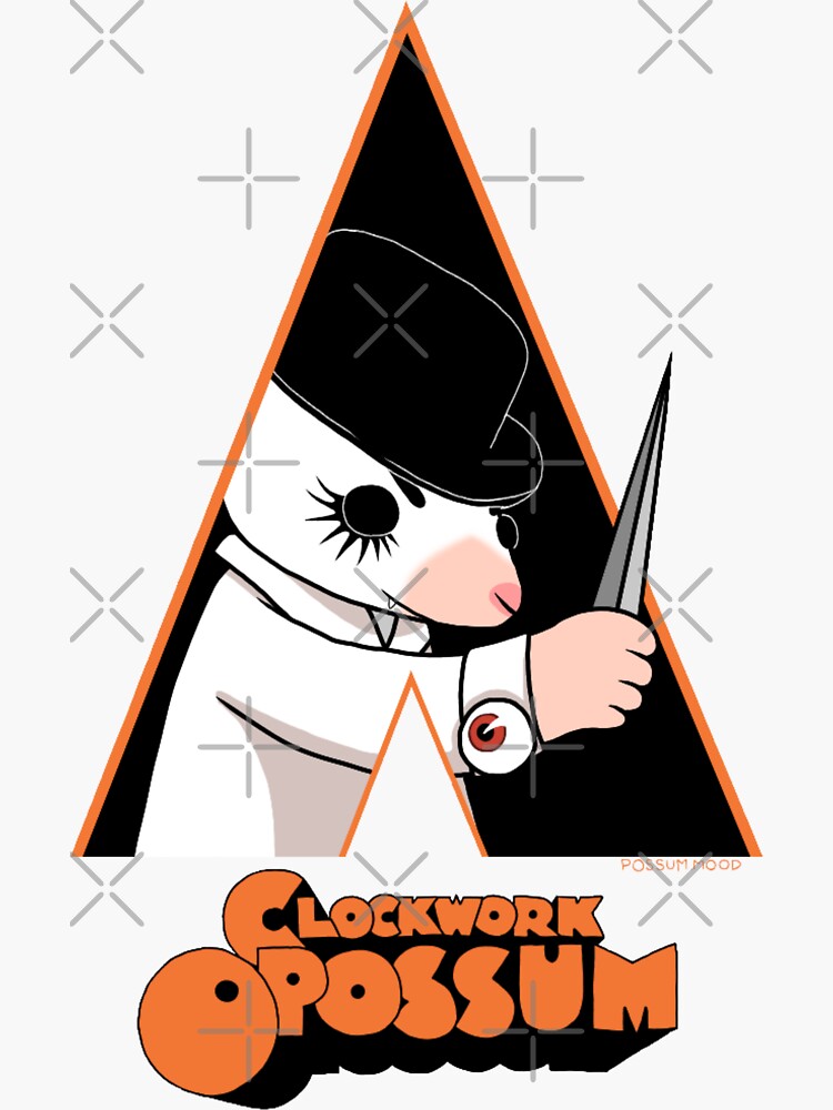Thumbnail 3 of 3, Sticker, A Clockwork Opossum designed and sold by possum-mood.