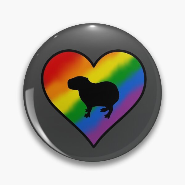 Item preview, Rainbow Heart Capybara designed and sold by taylorrowan.