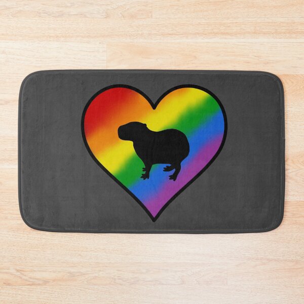 Item preview, Rainbow Heart Capybara designed and sold by taylorrowan.