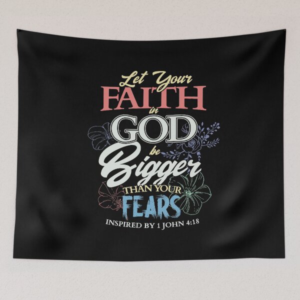 Item preview, Let your faith in God be bigger than your fears Christian designed and sold by Hananiah Merch.