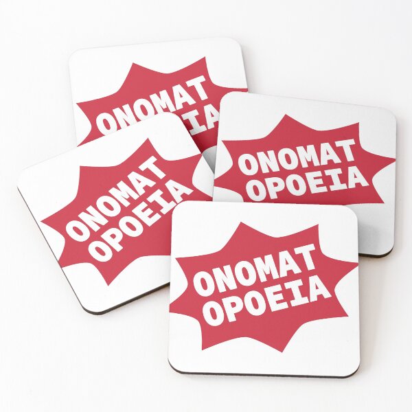 Item preview, ONOMATOPOEIA (Red) designed and sold by SarcasticWords.