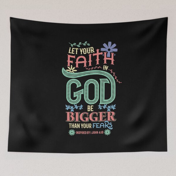 Item preview, Christian Let your faith in God be bigger than your fears designed and sold by Hananiah Merch.