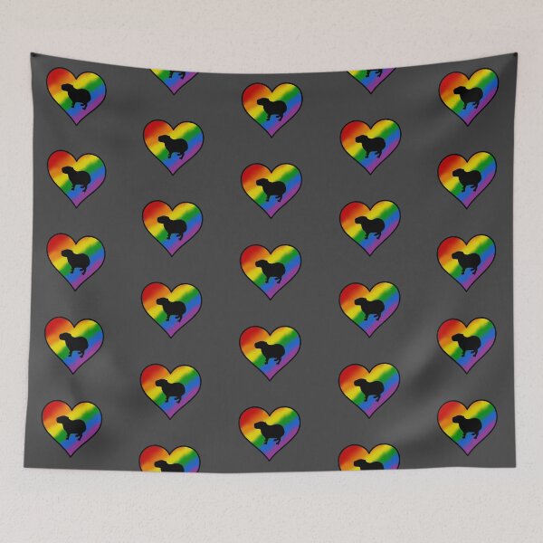 Item preview, Rainbow Heart Capybara designed and sold by taylorrowan.