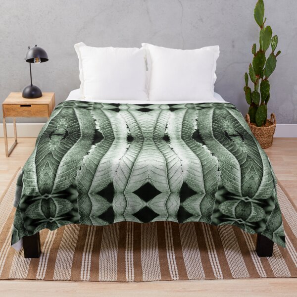 Item preview, Fresh green sumac leaves pattern surreal symmetrical kaleidoscope designed and sold by Grégory DUBUS.