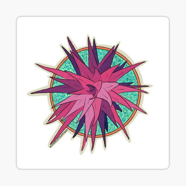 Small Pink Succulent Sticker
