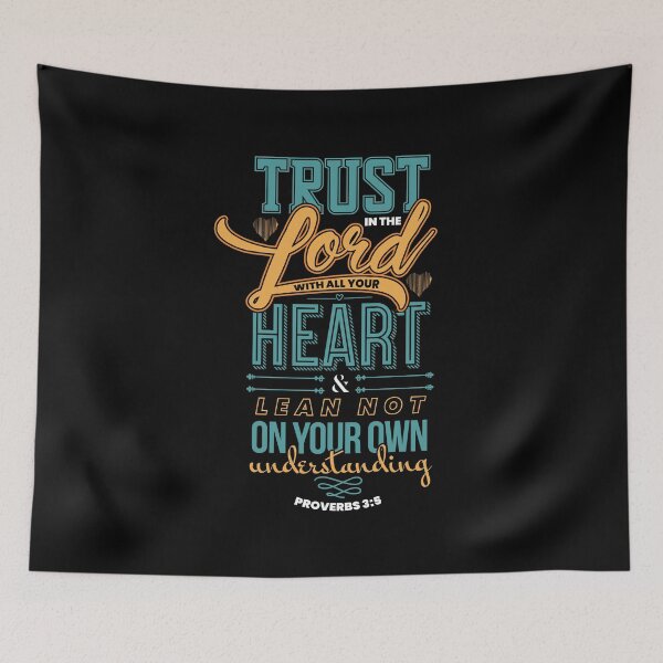 Item preview, Bible Verse Trust in the Lord Proverbs 3:5 Christian designed and sold by Hananiah Merch.