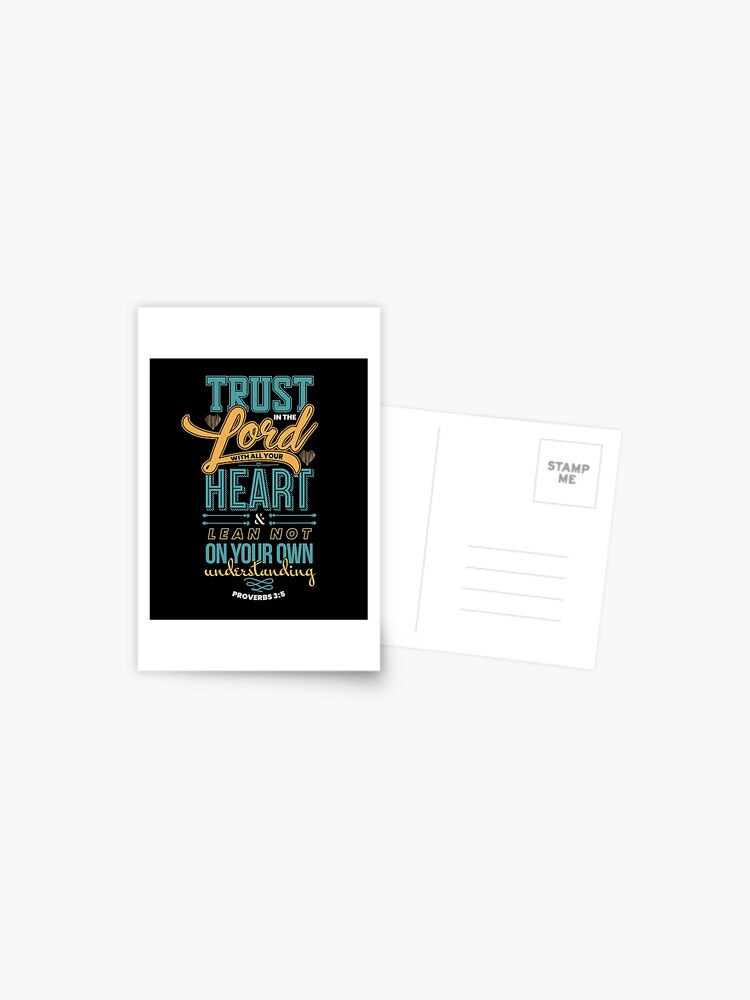 Trust in the Lord {Postcard} Trust in the Lord {Postcard}