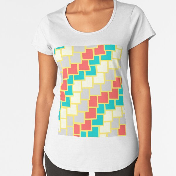 colored squares Premium Scoop T-Shirt
