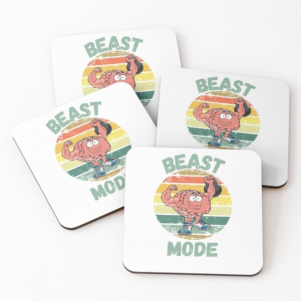 Item preview, Beast Mode - mens Gym Quote - Retro Vintage Effect designed and sold by BitsndPieces.