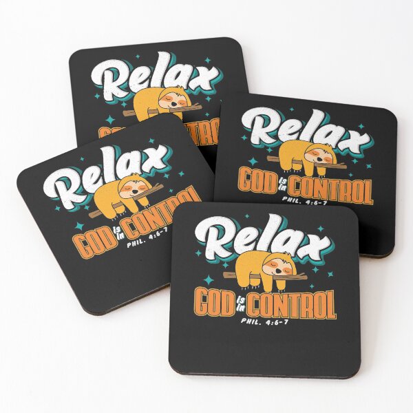 Item preview, Bible Verse Relax God is in Control Christian designed and sold by Hananiah Merch.