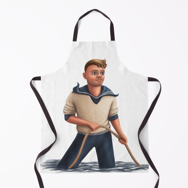 Item preview, cartoon funny male sailor designed and sold by nataliavavilina.