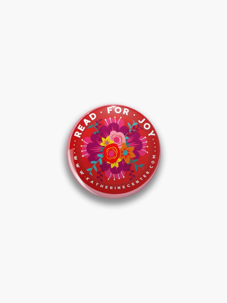 Thumbnail 1 of 3, Pin, READ FOR JOY designed and sold by KatherineCenter.