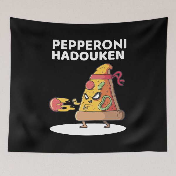 Artikelvorschau, Pizza Peperoni Hadouken entworfen und verkauft von ZenCloak.
