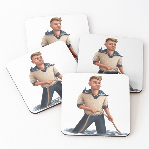 Item preview, cartoon funny male sailor designed and sold by nataliavavilina.