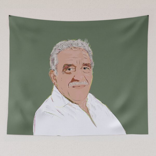 Item preview, Portrait of García Marquez designed and sold by Emi Yañez.