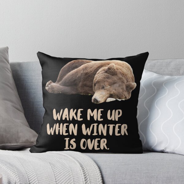 Item preview, Wake Me Up When Winter Is Over. Bear Sleeping. Text designed and sold by JellyBeenzz.