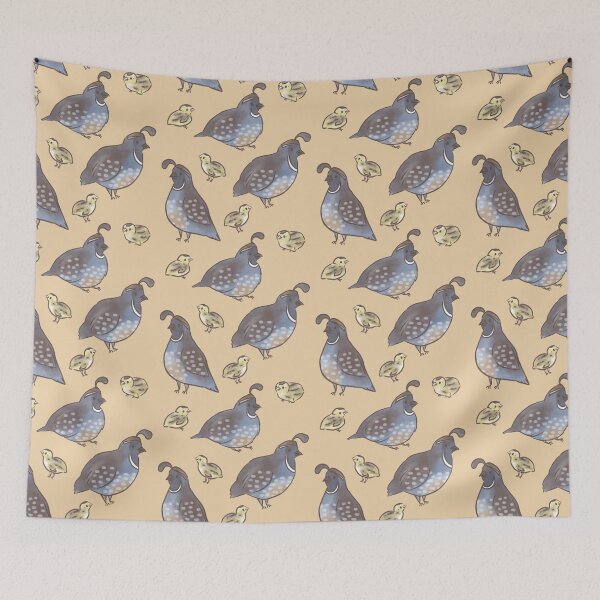 Item preview, Quail and Chicks designed and sold by ManonDeLArt.