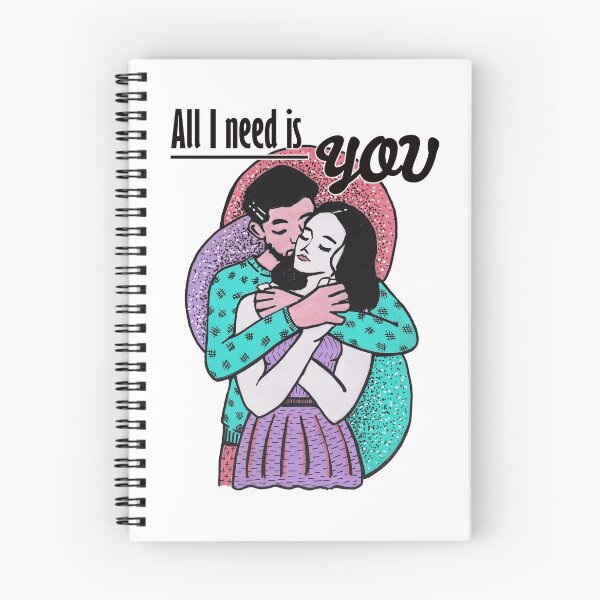 Item preview, Mixed media - All I need is you - hugging couple designed and sold by Karolien Kenis.