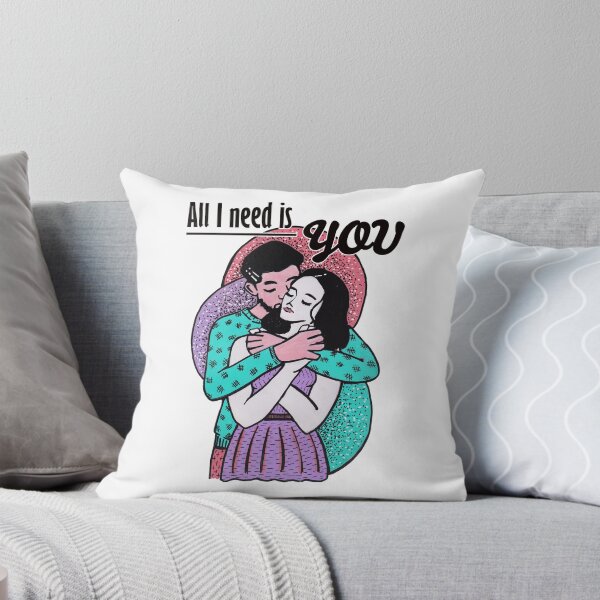 Item preview, Mixed media - All I need is you - hugging couple designed and sold by Karolien Kenis.