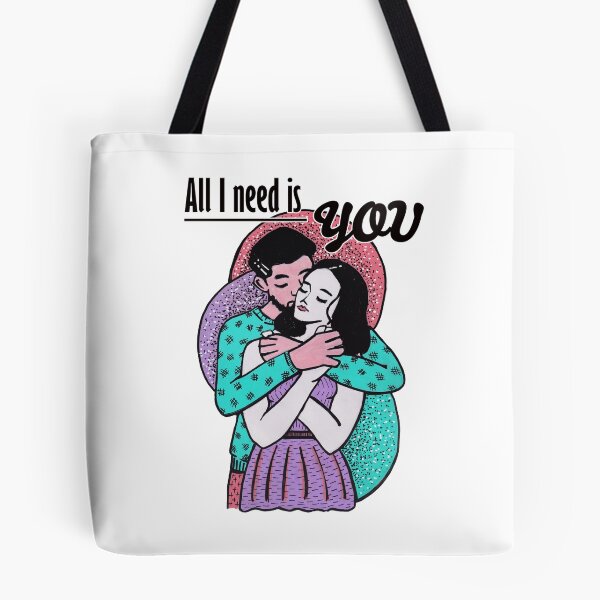 Item preview, Mixed media - All I need is you - hugging couple designed and sold by Karolien Kenis.