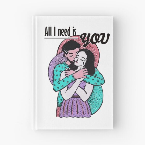 Item preview, Mixed media - All I need is you - hugging couple designed and sold by Karolien Kenis.
